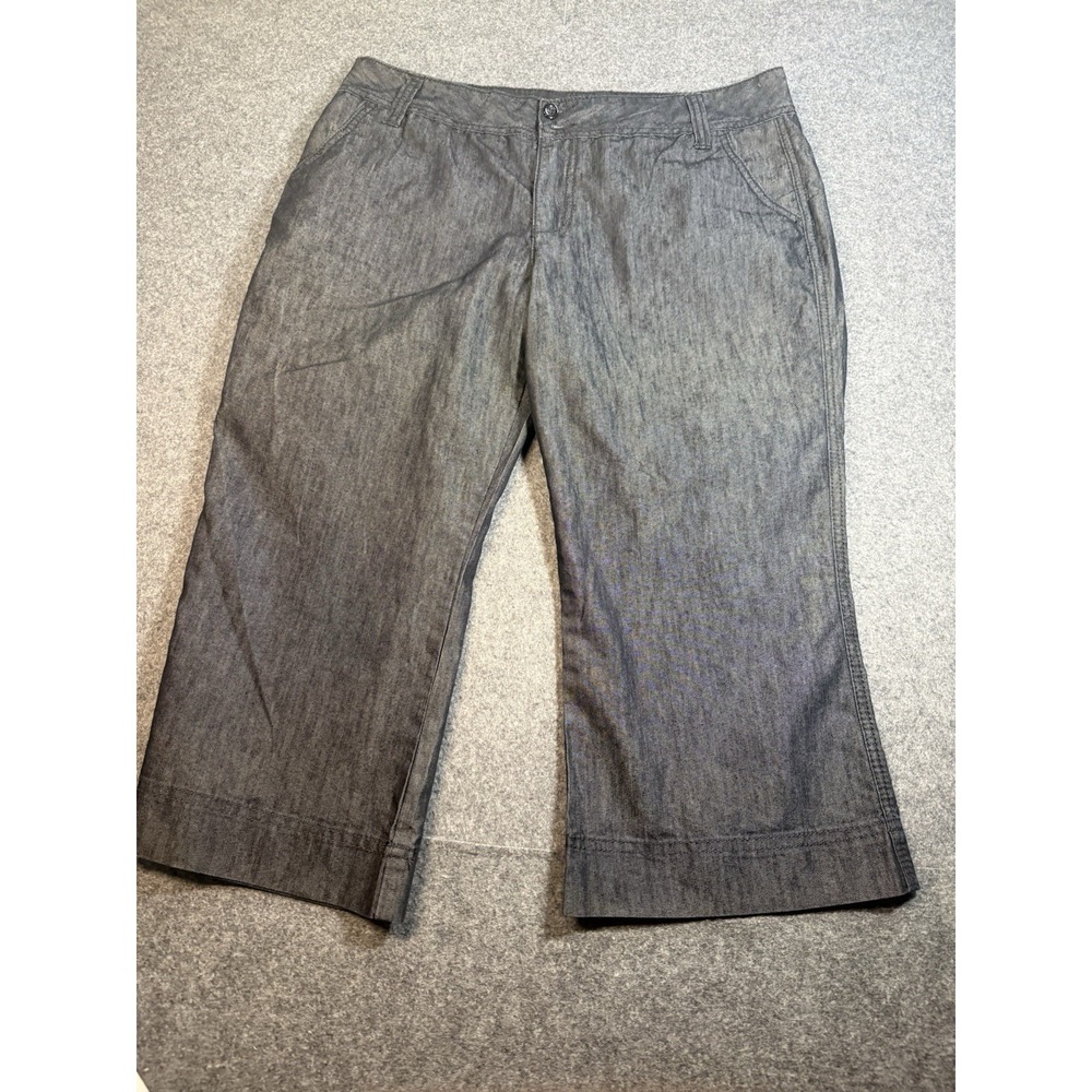 Apostrophe Petite Size 16P Dark Wash Denim Crop Pants